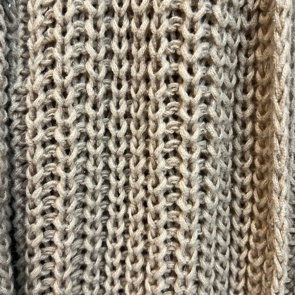 Oversized Knit Cardigan - Cream/Tan - Picture 2 of 2